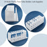 OLYCRAFT 19 Hole Plastic Test Tube Holder, 8~31mm Hole White Test Tube Rack with 8Pcs Drying Pins