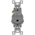 ENERLITES Single Receptacle Outlet, Tamper-Resistant, Commercial Grade, 15A 125V, UL Listed, Gray