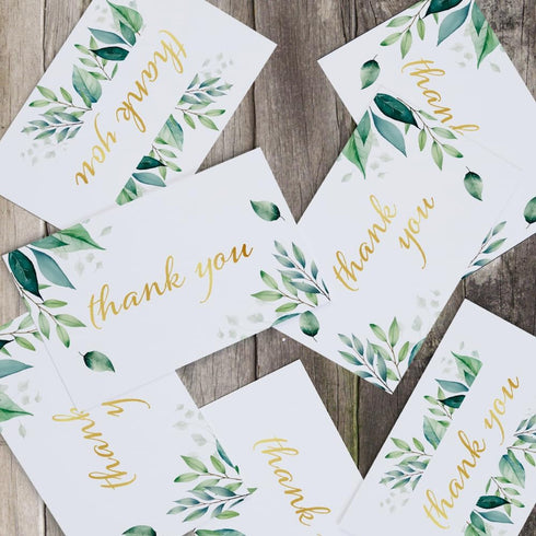 TORJO 100 Set Thank You Cards with Envelopes Includes Pen and Stickers Thank You Notes for Business, Clients, Weddings