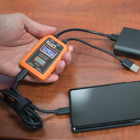 Klein Tools ET920 USB Power Meter, Digital Meter for Voltage, Current, Capacity, Energy, Resistance, USB-A, USB-C