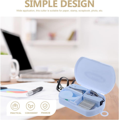 STOBOK 1 Set Hand Tool Box Mini Tape Dispenser Office Staples Hole Puncher Document Stapler Tiny Stapler Heavy-duty Staplers Stapler and Tape Dispenser Abs Desk Student Stationery by STOBOK