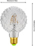 VicFlora G95 Bulb 4W 2700K Dimmable 40W E26 Pack 2 LED Pineapple Retro Edison Lamp Warm White Light Not Equivalent