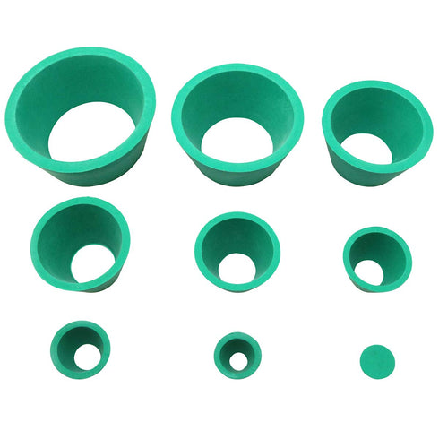 Suction Bottle Pad Silicone Funnel Holder Kit 9 in 1 Buchner Funnel Flask Adapter Green Rubber Filter Gasket Seal Ring Tapered Collar