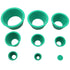 Suction Bottle Pad Silicone Funnel Holder Kit 9 in 1 Buchner Funnel Flask Adapter Green Rubber Filter Gasket Seal Ring Tapered Collar