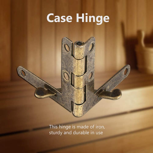 20pcs Hinge Hardware Accessories, 90 Angle Support Spring Hinge for Small Jewelry, Wine Case, Watch Box
