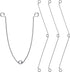VARMDUKKE 4pcs Recessed Light Fixtures Spring Clips, 4.64 Inch Half Length Metal Spring