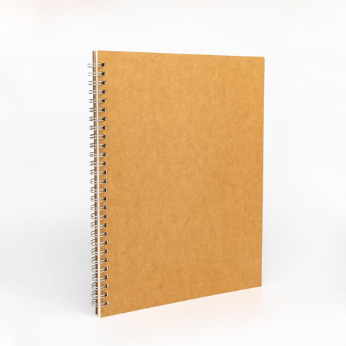 DSTELIN Blank Spiral Notebook, 10 inch x 7.5 inch, 2-Pack, Soft Cover, 100 Pages / 50 Sheets, Brown