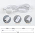 Simple Deluxe E26 5.9ft-White-3Pack Hanging Lantern Extension Cord Cable, Plug-in Pendant Light Socket with On/Off