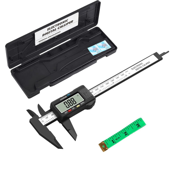 HDLNAK Digital Vernier Caliper, 0-6" Electronic Micrometer Caliper with Auto-Off Feature, Includes Tape Measure