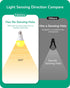 EDISHINE Dusk to Dawn Bug Light Bulbs Outdoor, 2000K Amber Glow, Automatic On/Off, 600LM, 9W (60W Equivalent), E26