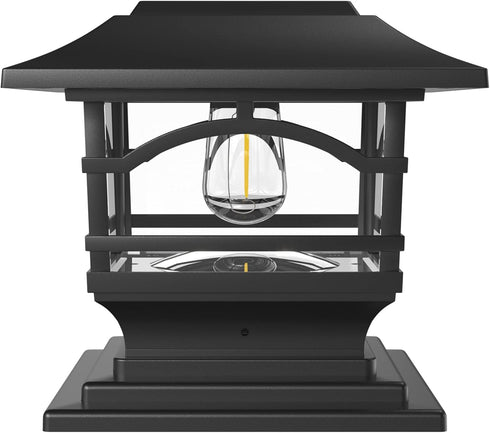 Davinci Lighting Edison Solar Outdoor Post Cap Lights - 4x4 5x5 6x6