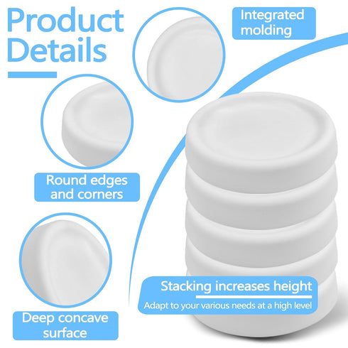 ASTIMESA 12 Pieces Anti Vibration Pads for Washing Machine, Silent Washer Dryer Feet Anti Vibration Mat, Universal