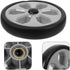 Set 2 7.87 Inch DOITOOL Shopping Cart Wheels Replacement of Heavy Duty Foldable Utility Trolley Wheels for Grocery Cart