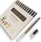 Japanese Minimalist Style Black Ink Gel Pens, 0.38mm Extra Fine Point, 12 Count (WINYOOD-230)