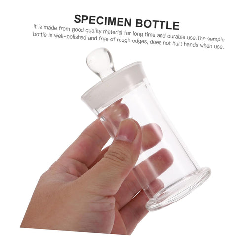 Sample Vial Laboratory Sample Jars - Glass Bottles with Lid for Magnetic Storage and Specimen