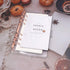 Clear A6 Binder Cover, Rose Gold 6 Ring Budget Binders, Snap Button Closure, Loose Leaf Folders, Refillable Soft