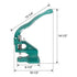Hand Press Heavy Duty Eyelet Grommet Machine Punch Tool Kit with 3 Dies and 1500 Pcs Silver Grommets