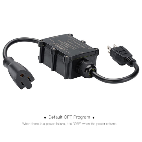 20-30 90-250V KTNNKG amp Waterproof Remote Control Power Switch with Long Range Remote,Outdoor Weatherproof Smart