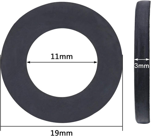 Shower Hose Washers, Rubber Seals for 1/2 Inch Shower Head and Hose, 20 Pack