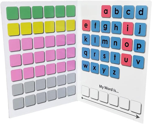 Magnetic Phonetics Back to Basics Magnet Set with Printed Board for Educational Use