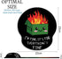 Ergonomic Mouse Pad with Wrist Support, Dumpster on Fire Design, Gaming Mousepad with Non-Slip Base
