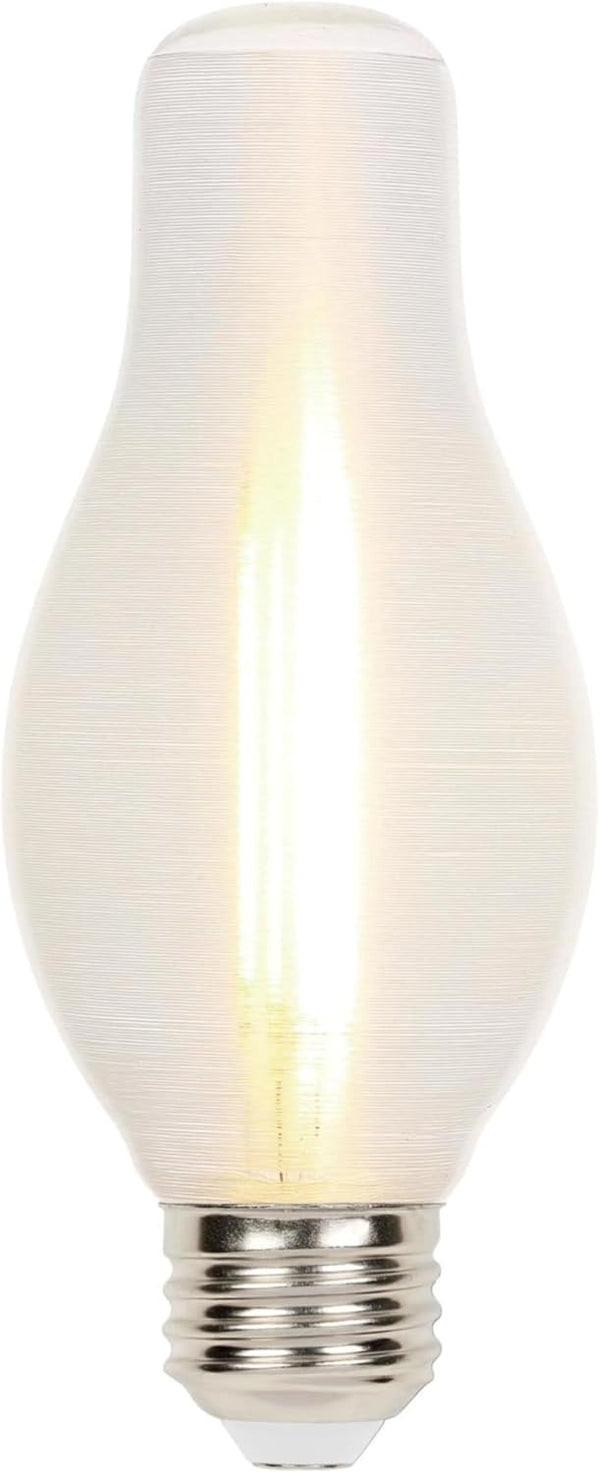 Westinghouse 5276000 Glowescent H19 Dimmable Clear Spun-Satin LED Light Bulb, 6.5W (60W Equivalent)