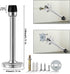 Door Stopper, 5 Inch Stainless Steel Brushed Satin Nickel Doorstop, Modern Mute Wall Mount Door Holder