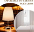 TOPWEL 2Pcs 4.523.93inch 30mm White Frosted Plastic Horseshoe Lampshades Flat Head Oval Chandelier Shade with Upper