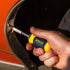 VACO VAC1080 Multi-Bit Stubby Screwdriver, 8-in-1 Adjustable Magnetic Tool with Phillips, Slotted, Square Bits