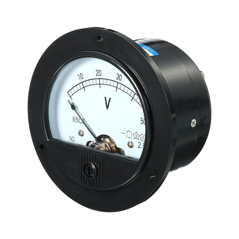 YOKIVE Analog Panel Voltmeter, DC 50V Volt Meter Measuring Gauge for Circuit Testing Measurement Equipment