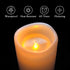 4" 10" Set 2 Homemory x Large Waterproof Outdoor Flameless Candles, Battery Operated LED Pillar Candles with Remote