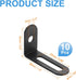 10 38mm 24mm (1.5"x0.9") 90 PATIKIL Pcs Metal L-Shape Brackets, x Degree l Bracket Corner Braces Cold Rolled Steel