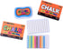 Essel Non-Toxic Dustless Chalk (12 Colored, 12 White) & Microfiber Chalkboard Eraser - Washable & Reusable