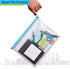 Pack of 24 Clear Zip Plastic Envelopes File Document Paper Holder 9x12 (24 Pack)