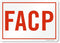 SmartSign "FACP" Sign | 10" x 14" Plastic