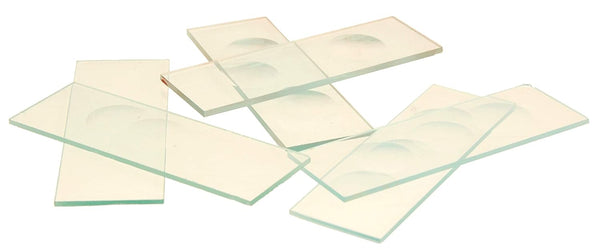 Eisco Labs Microscope Slides with Double Concavity, Pack of 10