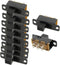 uxcell 10 Pcs High Knob 6 Pin 3 Position DPDT Panel Slide Switch, 0.5A 50V DC