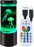BiiKoon Jellyfish Lava Cool Lamp Aquarium Mood Lamps for Relaxing, Jelly Fish Tank