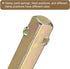 uxcell 2Pcs Gold Door Knob Spindle, 80mm Long Spare Door Handle Spindle Bar Replacement for 7mm Thick Doors