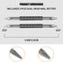 2 Pcs Dual Head Nail Setter 3/32 and 1/8 Spring Loaded Nail Set Hammerless Double Ended Nail Punch Tool, 3500 PSI Striking Force Counter Punch