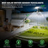 600LM 3 IP65 1-Second Clip On Solar Motion Sensor Light Outdoor, Modes Waterproof, Adjustable Angle Installation