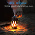 DiKaou LED Flame Outdoor Table Lamp Torch Table Lamp with Blutooth Speaker, Rechargeable Ambience Lantern with Flickers