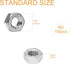 binifiMux 150 pcs M3 Hex Nuts, Stainless Steel 3mm I.D Hex Nuts for 3D Printer & Machinery, Silver