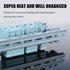 6 Piece Aluminum DIN Rails, 4 Inches Long, 35mm Wide, 7.5mm High, Top Hat Slotted with RoHS, Extra Premium Screws