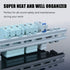 20 Piece Aluminum DIN Rails, 4 Inches Long, 35mm Wide, 7.5mm High, Top Hat Slotted DIN Rail with RoHS, Extra Premium Screws Included for Hardware Components Mounting