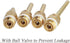 Wolfride 4Pcs Glue Gun Nozzle Set, Interchangeable Copper Nozzle, 10.8mm Thread, Bore Diameter 2mm 3mm