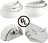 (1PCS) LightInTheBox Modern Wall Sconce Indoor Wall Light Fixture Half Moon Metal Wall Lamp White for Stair Hallway
