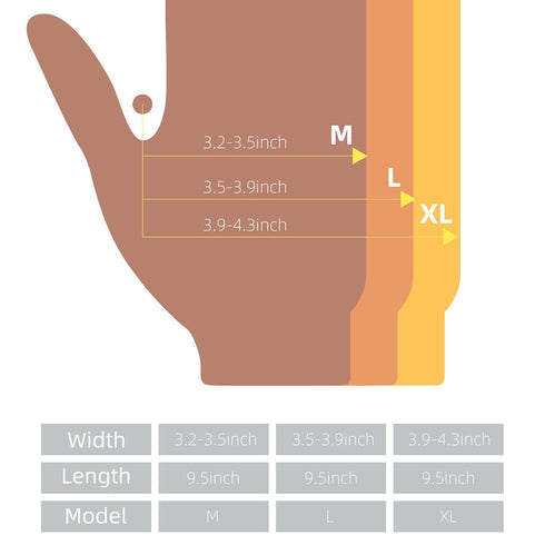 Disposable Medical Clear Vinyl Exam Gloves, Latex-Free & Powder-Free, 100PCS - Medium