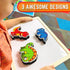 Magnetic Dry Erase Eraser Set - 3 Pack Cute Dinosaurs for Kids and Classroom Board Accessories