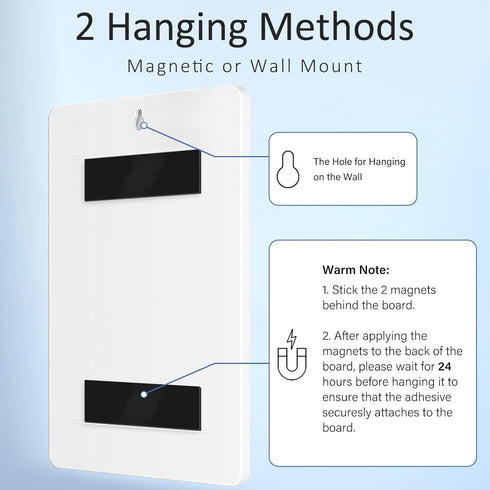 Chore Chart for Kids, Dry Erase Chore Board with 10 Sliders, Magnetic Marker, To Do List Checklist for Fridge, 2 Pack